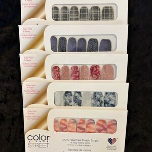 Color Street Glitter Pattern Nail Strips Bundle